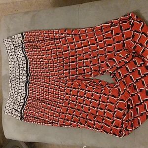J. Crew size 0 white and red slacks